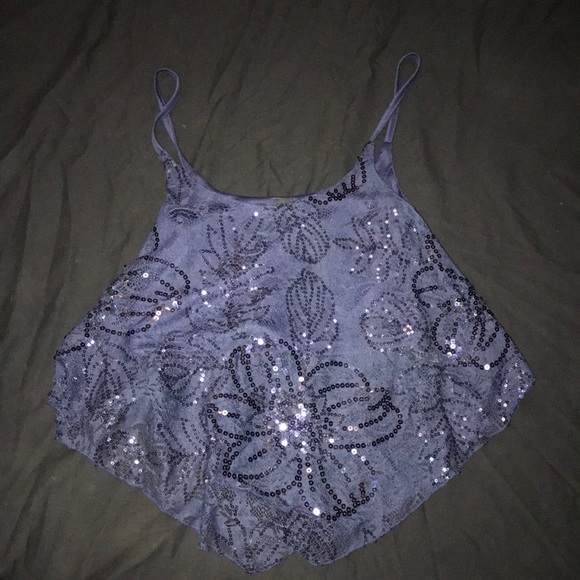 Floral Sequined Tank - Picture 1 of 3